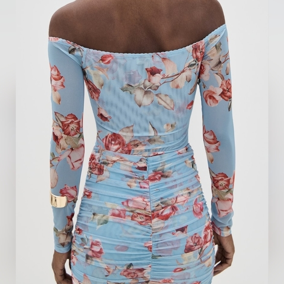 L'AGENCE Peonie Off Shoulder Thong Bodysuit - Picture 4 of 10